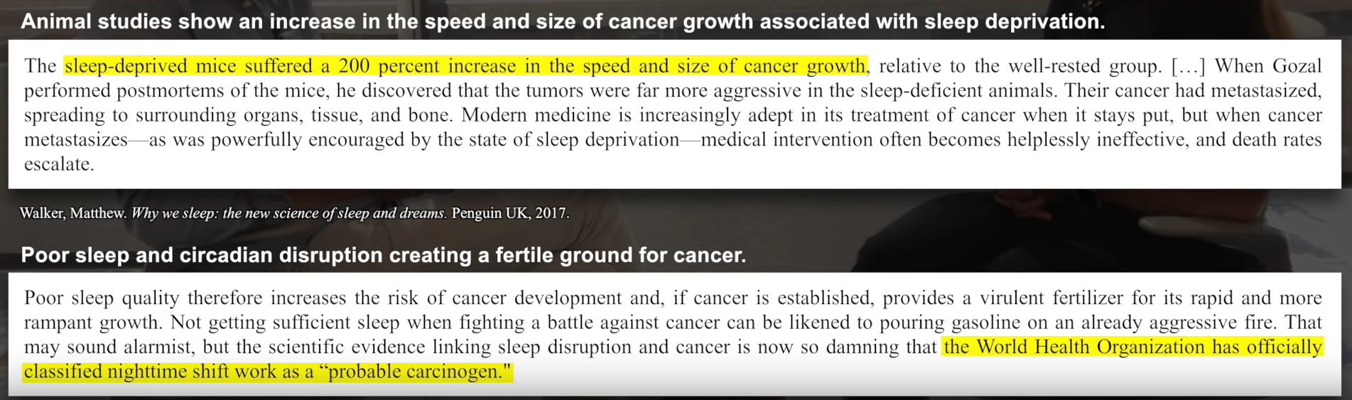 cancer growth animal studies